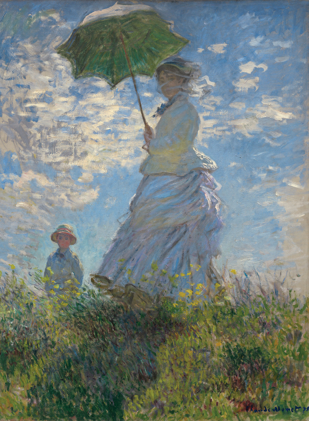 Woman with a Parasol - Claude Monet