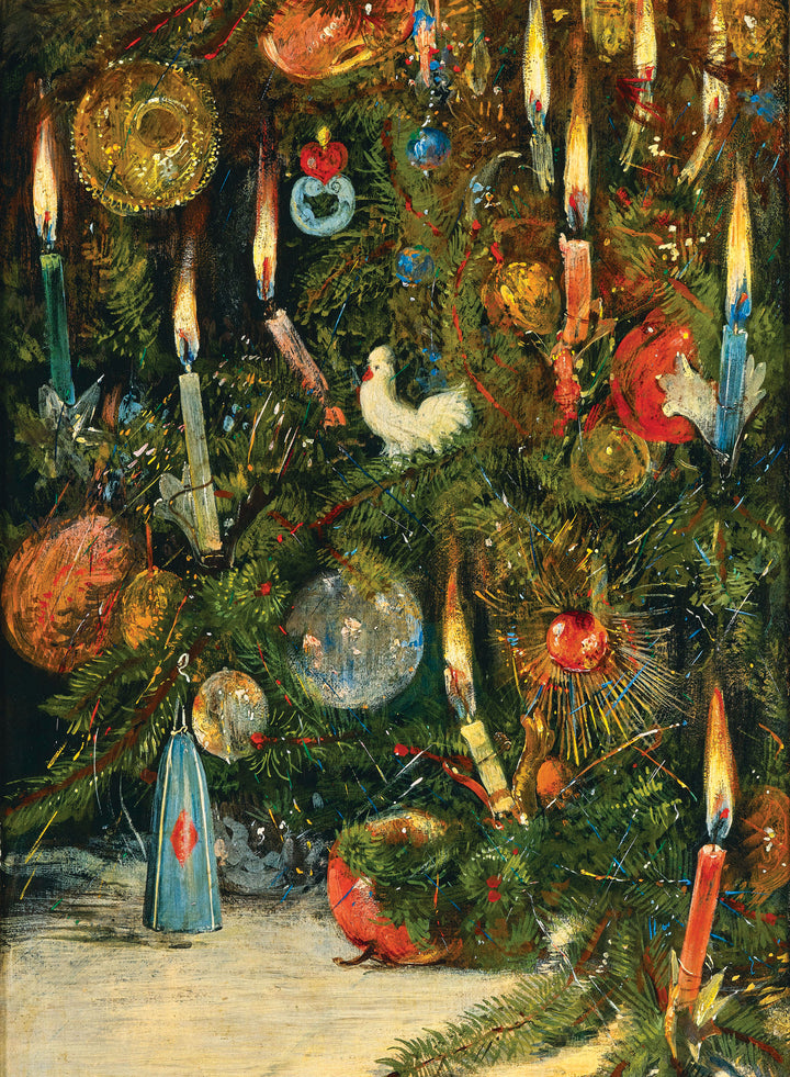 Christmas Tree Decorated with Lights - Rudolf Bernhard Willmann