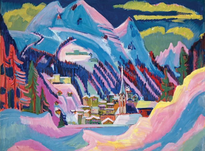 Davos in Winter - Ernst Ludwig Kirchner