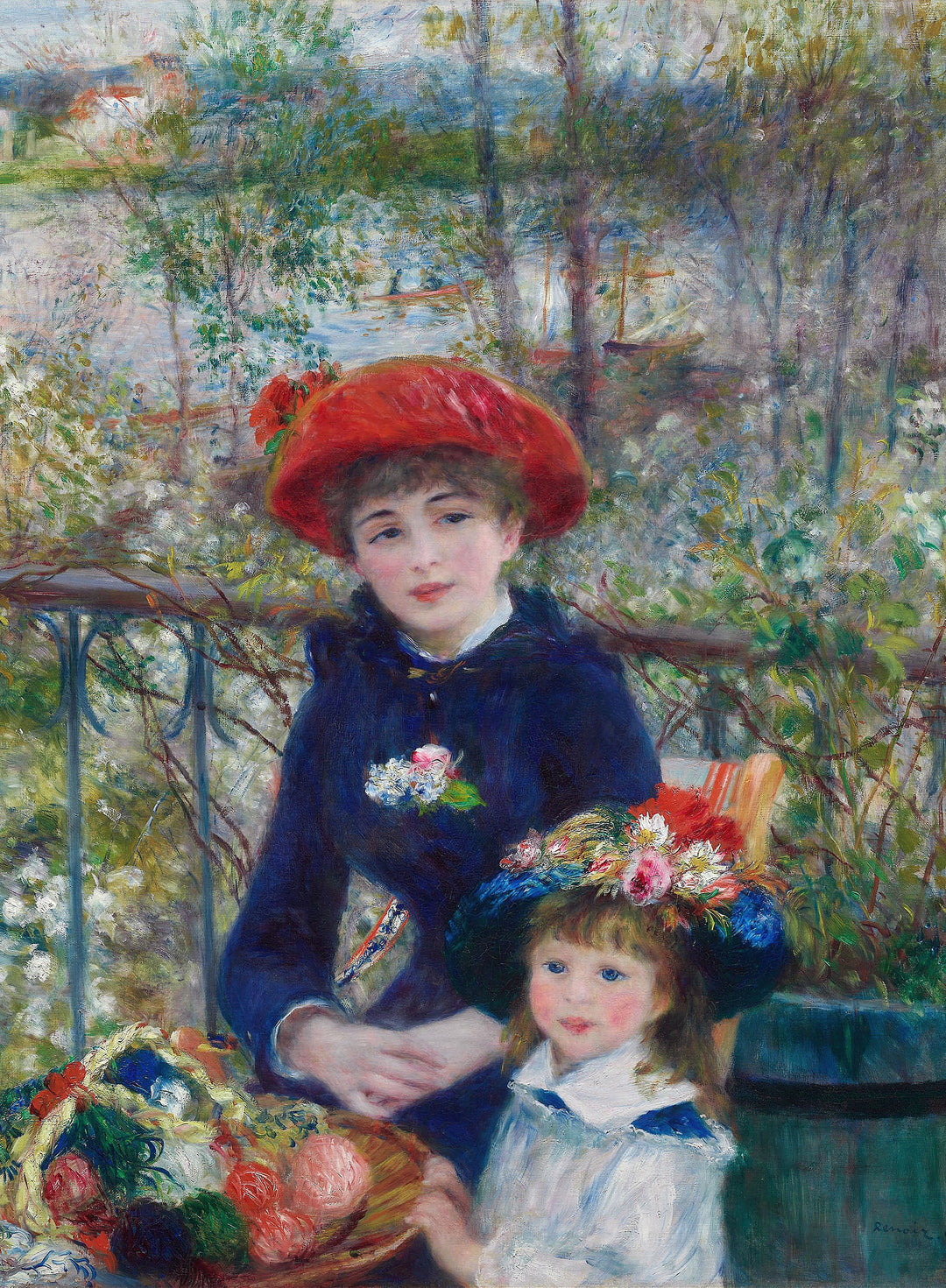 Two Sisters (on the Terrace)- Pierre-Auguste Renoir