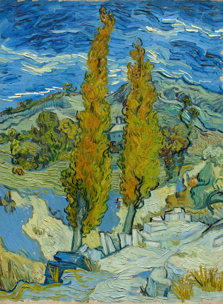 Two Poplars in the Alpilles near Saint-Rémy - Vincent van Gogh